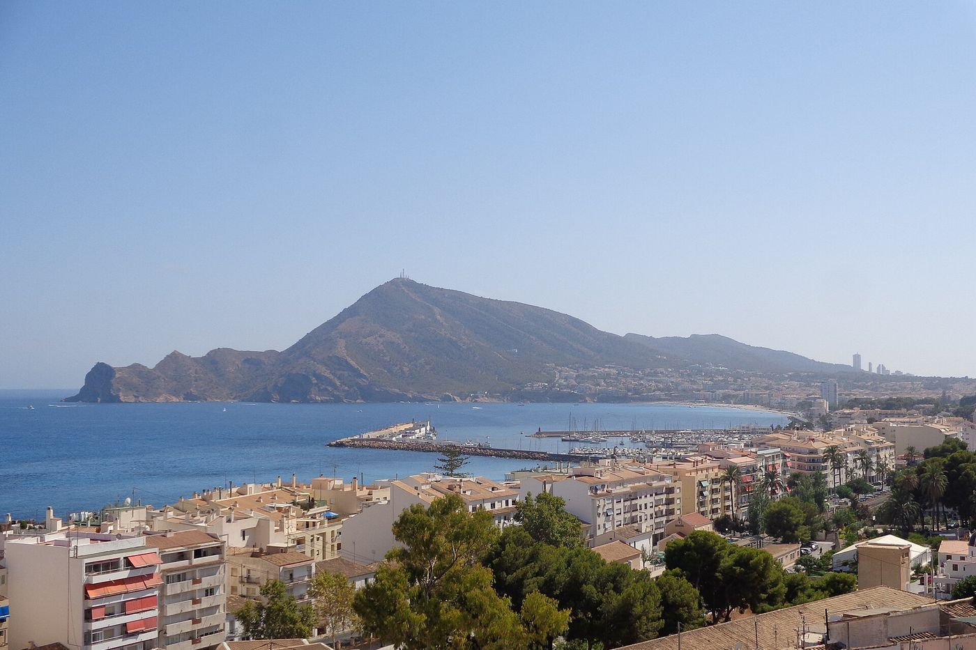 La bahía de Altea vista desde la parte alta del pueblo