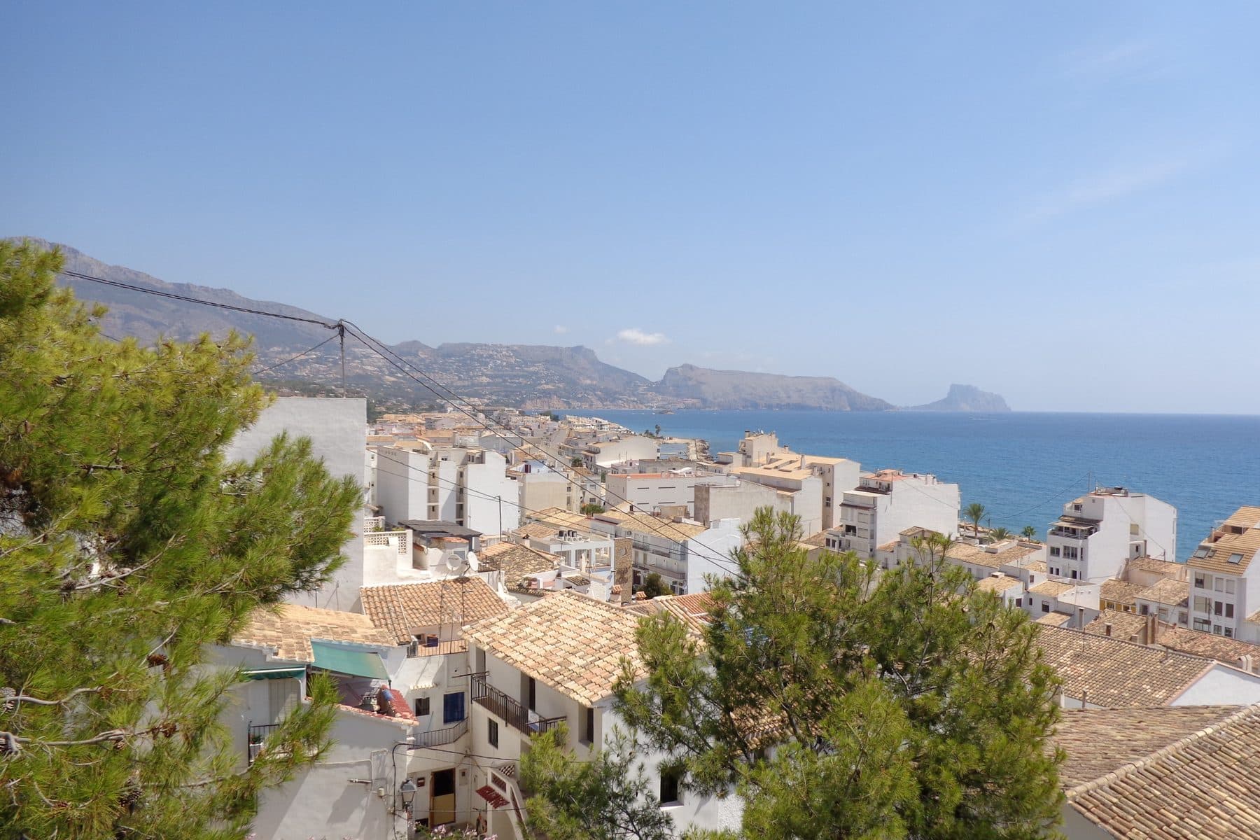 Altea y su bahía vistas desde la parte alta del pueblo